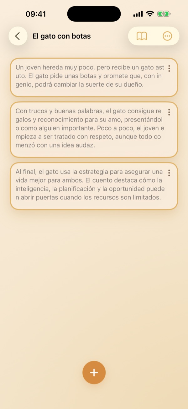 Interfaz de escritura de IA para redactar narrativas